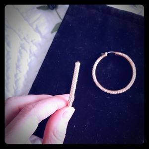 Michael Kors Rose Gold Hoop Earrings